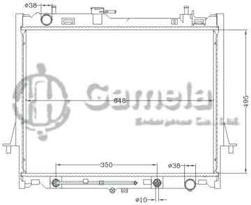 6113025NA - Radiator for ISUZU DMAX ' 12 ( 3000CC ) AT