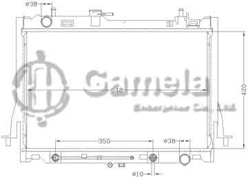 6113026NA - Radiator for ISUZU DMAX ' 12 ( 2500CC ) AT