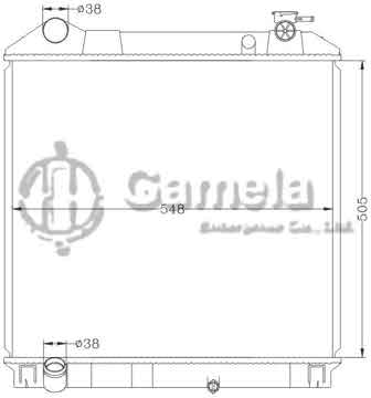 6113027NA - Radiator for ISUZU ELF ' MT