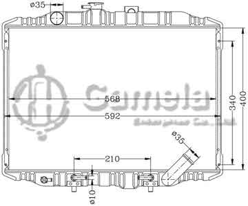 6114001AN - Radiator for MITSUBISHI DELICA '86-99 AT OEM: MB356378