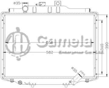 6114004N - Radiator for MITSUBISHI DELICA '86-99 MT OEM: MB356342/605252