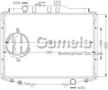 6114006N - Radiator for MITSUBISHI DELICA '86-99 MT OEM: SW600045