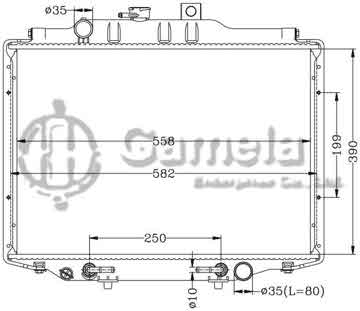 6114007AN - Radiator for MITSUBISHI DELICA '86-99 AT (東風得利卡)