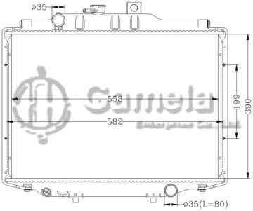 6114008AN - Radiator for MITSUBISHI DELICA '86-99 MT (東風得利卡)