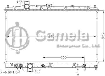 6114009AN - Radiator for MITSUBISHI LANCER '95-99 CK1.6 AT MITSUBISHI MIRAGE '97-02 AT