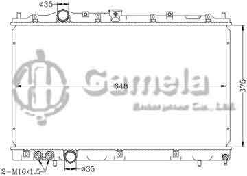 6114010AN - Radiator for MITSUBISHI LANCER '95-99 CK1.6 MT MITSUBISHI MIRAGE '97-02 MT