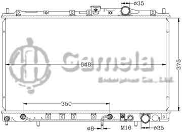 6114011AN - Radiator for MITSUBISHI LANCER '92-94 AT