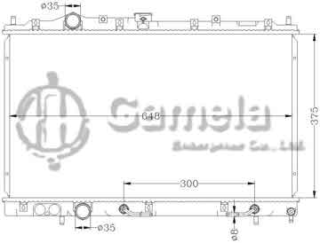 6114021N - Radiator for MITSUBISHI LANCER '95-99 CK1.6 AT DPI: 1907