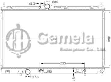 6114027N - Radiator for MITSUBISHI LANCER '01- APM AT