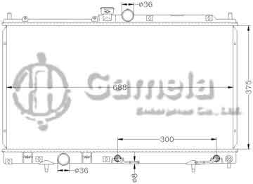 6114029AN - Radiator for MITSUBISHI LANCER '03-06 AT