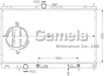 6114031N - Radiator for MITSUBISHI LANCER '01 APM AT