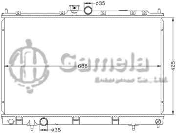 6114038N - Radiator for MITSUBISHI OUTLAND '01-05 MT OEM: MR431505