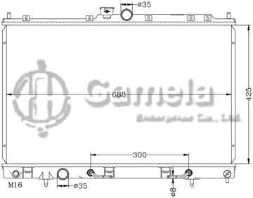 6114039AN - Radiator for MITSUBISHI OUTLAND '01-05 AT