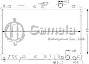 6114042N - Radiator for MITSUBISHI GLANT '87-92 MT OEM: MB356527