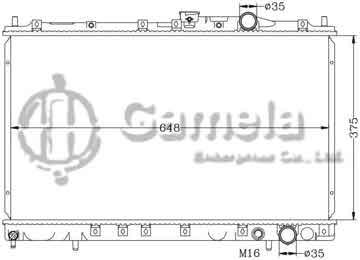 6114046AN - Radiator for MITSUBISHI GLANT E52A/4G93 '93-96 MT