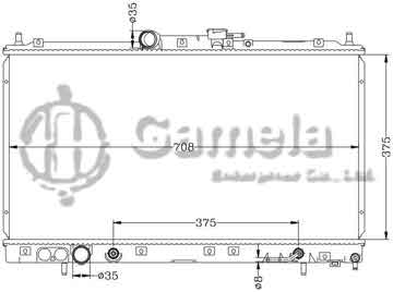 6114053AN - Radiator for MITSUBISHI ZHONGHUA (中華晨陽) AT