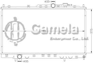 6114058AN - Radiator for MITSUBISHI GLANT '99-02 MT