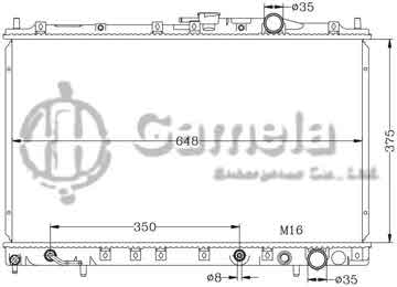 6114061AN - Radiator for MITSUBISHI SPACE/WAGON/CHARIOT N31/34 AT OEM: MB924249