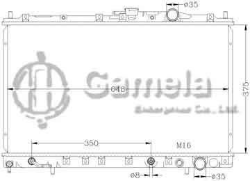 6114063AN - Radiator for MITSUBISHI SPACE/WAGON/CHARIOT N31/34 AT