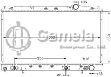 6114073N - Radiator for MITSUBISHI ECLIPSE/LASER '90-94 AT MITSUBISHI TALON '90-94 AT OEM: MB538506 DPI: 1145