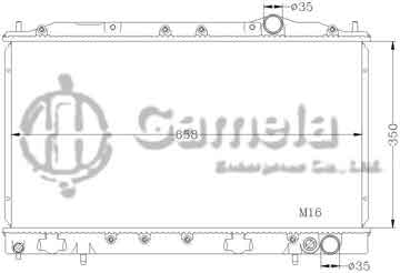 6114074N - Radiator for MITSUBISHI ECLIPSE/LASER '90-94 MT MITSUBISHI TALON '90-94 MT OEM: MB538505/MB538507 DPI: 1949