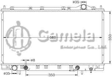 6114075N - Radiator for MITSUBISHI ECLIPSE '95-99 AT OEM: MR127910/MR127911/MR312969 DPI: 2023