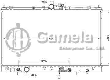 6114081N - Radiator for MITSUBISHI SPACE RUNNER '91- AT OEM: MR281538/MR404499/MR497035