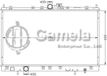 6114082N - Radiator for MITSUBISHI SPACE RUNNER '91- MT