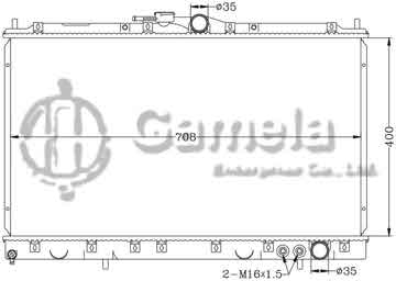 6114086N - Radiator for MITSUBISHI DIAMANTE '92-94 MT OEM: MB660672