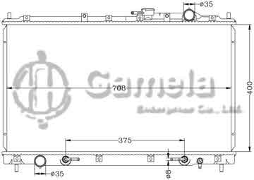 6114087AN - Radiator for MITSUBISHI DIAMANTE '97-00 AT OEM: MR160763/MR204365 DPI: 1906