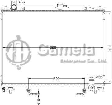 6114089AN - Radiator for MITSUBISHI PAJERO V73 '02- AT