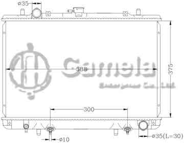 6114095AN - Radiator for MITSUBISHI PICKUP L200 '96- AT