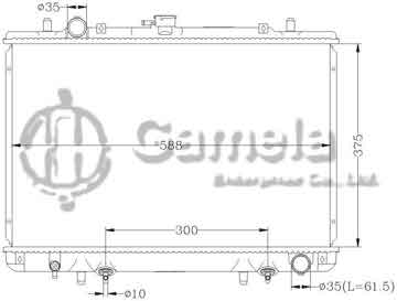 6114097AN - Radiator for MITSUBISHI PICKUP L200 '96- AT