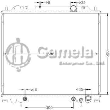 6114105AN - Radiator for MITSUBISHI L400/SPACE GEAR '94- AT