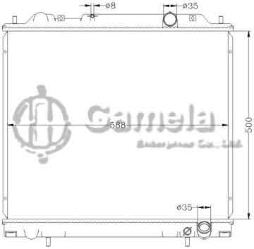 6114106AN - Radiator for MITSUBISHI L400/SPACE GEAR '94- MT