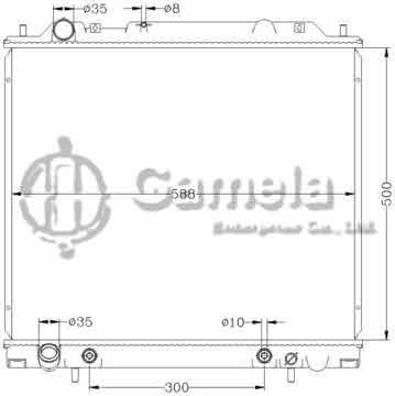 6114107N - Radiator for MITSUBISHI L400/SPACE GEAR '94- AT OEM: MR126104