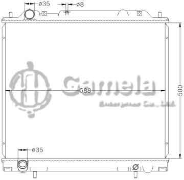 6114108N - Radiator for MITSUBISHI L400/SPACE GEAR '94- MT