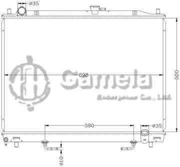 6114127N - Radiator for MITSUBISHI CARISMA MT OEM: MB299522