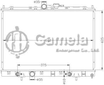 6114131N - Radiator for MITSUBISHI PAJERO '99 AT OEM: MR373172