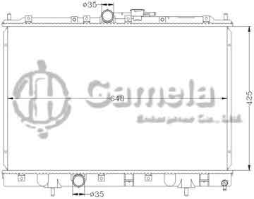 6114132N - Radiator for MITSUBISHI PAJERO '99 MT OEM: MR431239