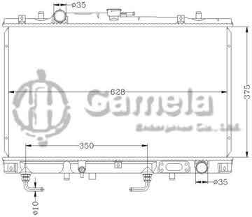 6114133N - Radiator for MITSUBISHI MONTERO SPORT '97-04 AT DPI: 2073