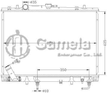 6114135N - Radiator for MITSUBISHI CARISMA MT OEM: MB299522