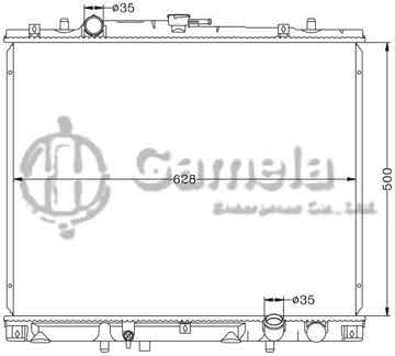 6114140N - Radiator for MITSUBISHI MONTERO SPORT '97-04 MT OEM: MN171179/MR239622