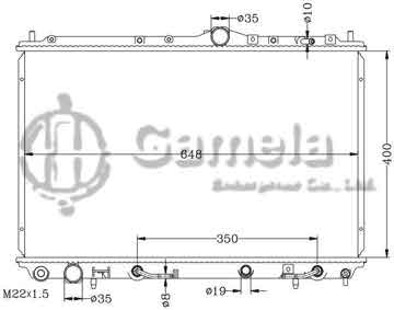 6114141N - Radiator for MITSUBISHI CARISMA 1.6 4G93 '95-97 AT