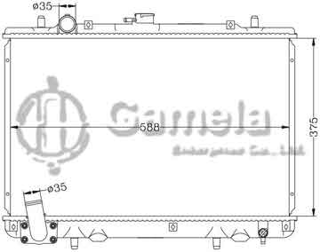 6114156N - Radiator for MITSUBISHI L200 '98- (GAS) MT