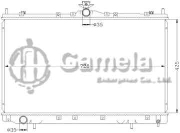 6114158N - Radiator for MITSUBISHI GRANDIS '04-08 MT OEM: MR993566