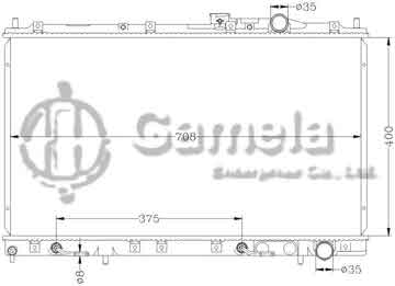 6114163N - Radiator for MITSUBISHI SPACE RUNNER '91- AT OEM: MR187434/MR187435