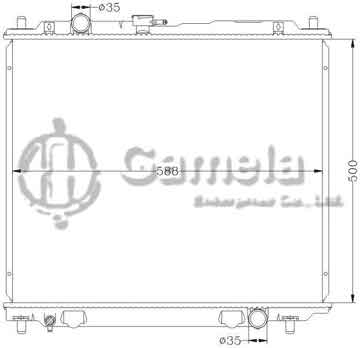 6114168N - Radiator for MITSUBISHI PAJERO V46 '93-98 MT OEM: MB890956