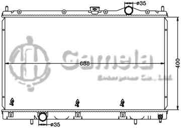 6114172N - Radiator for MITSUBISHI LANCER '03 MT