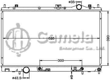 6114173N - Radiator for MITSUBISHI LANCER '09- AT